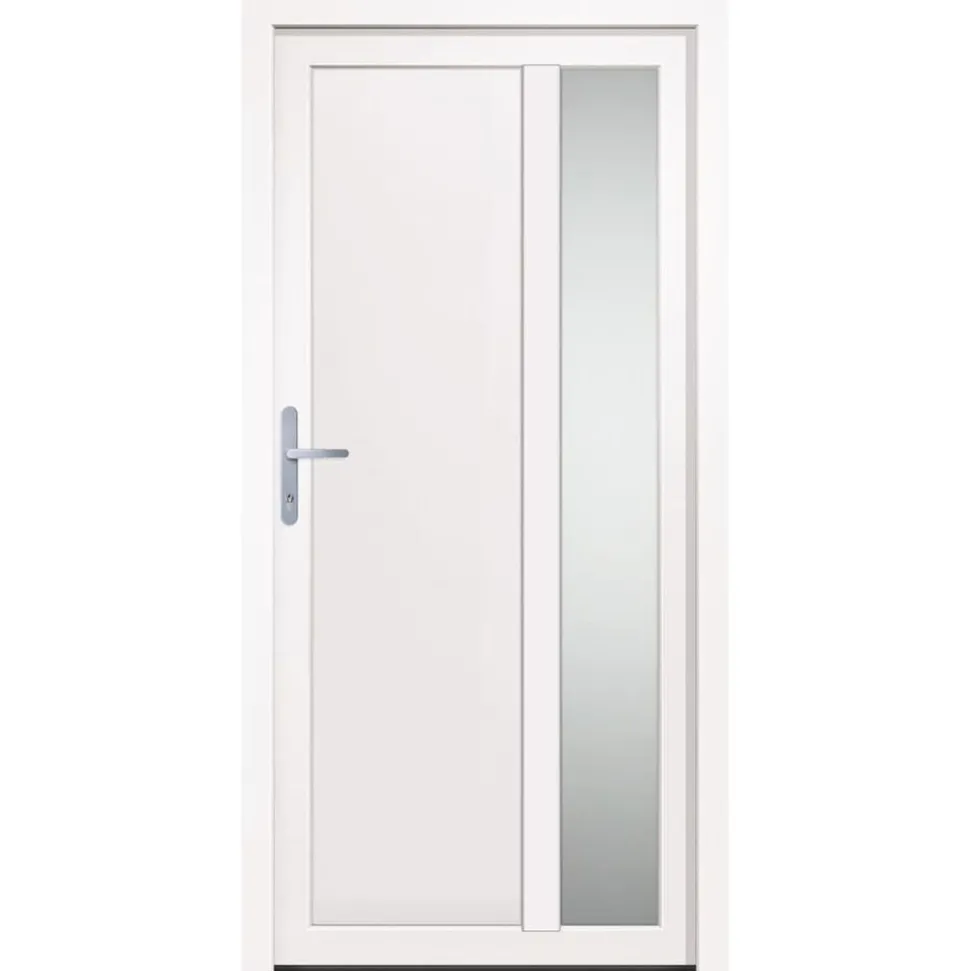 vidaXL Voordeur 98x200 cm PVC wit