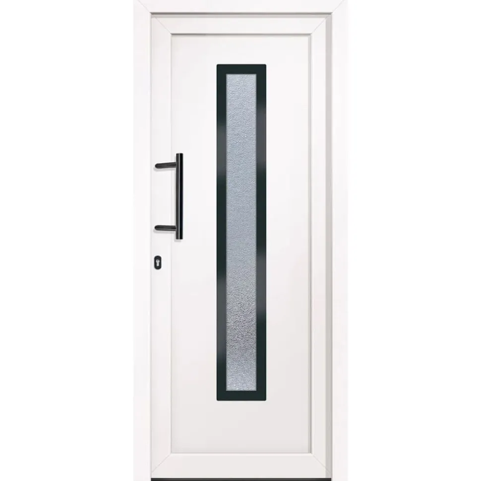 vidaXL Voordeur 88x200 cm PVC wit