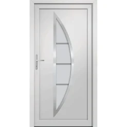 vidaXL Voordeur 88x200 cm PVC wit