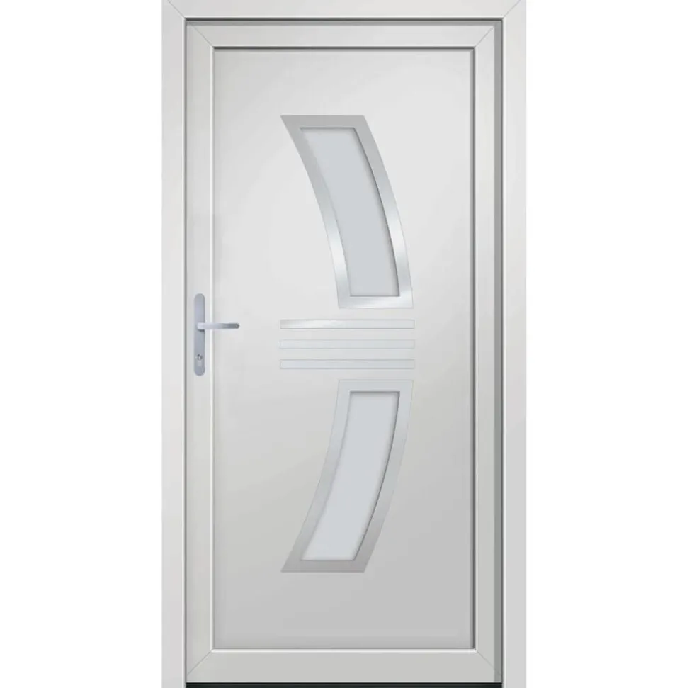 vidaXL Voordeur 88x200 cm PVC wit