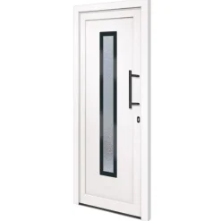 vidaXL Voordeur 88x200 cm PVC wit