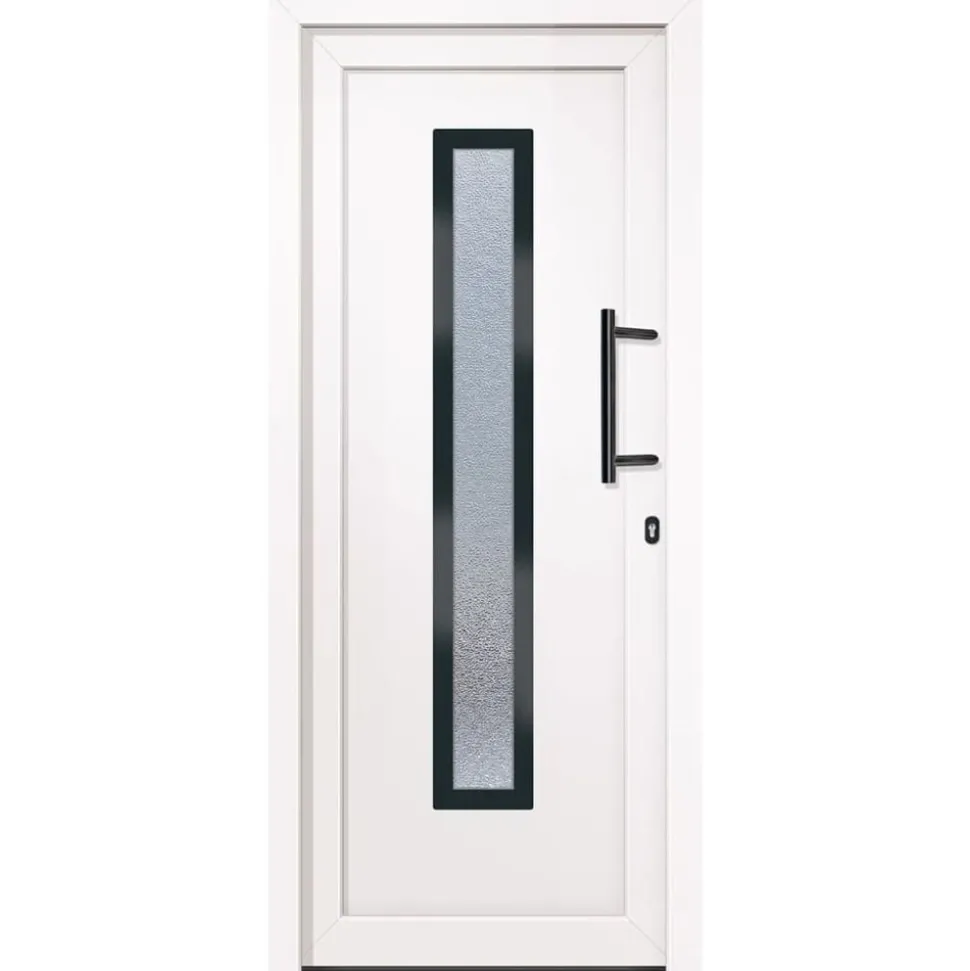 vidaXL Voordeur 88x200 cm PVC wit