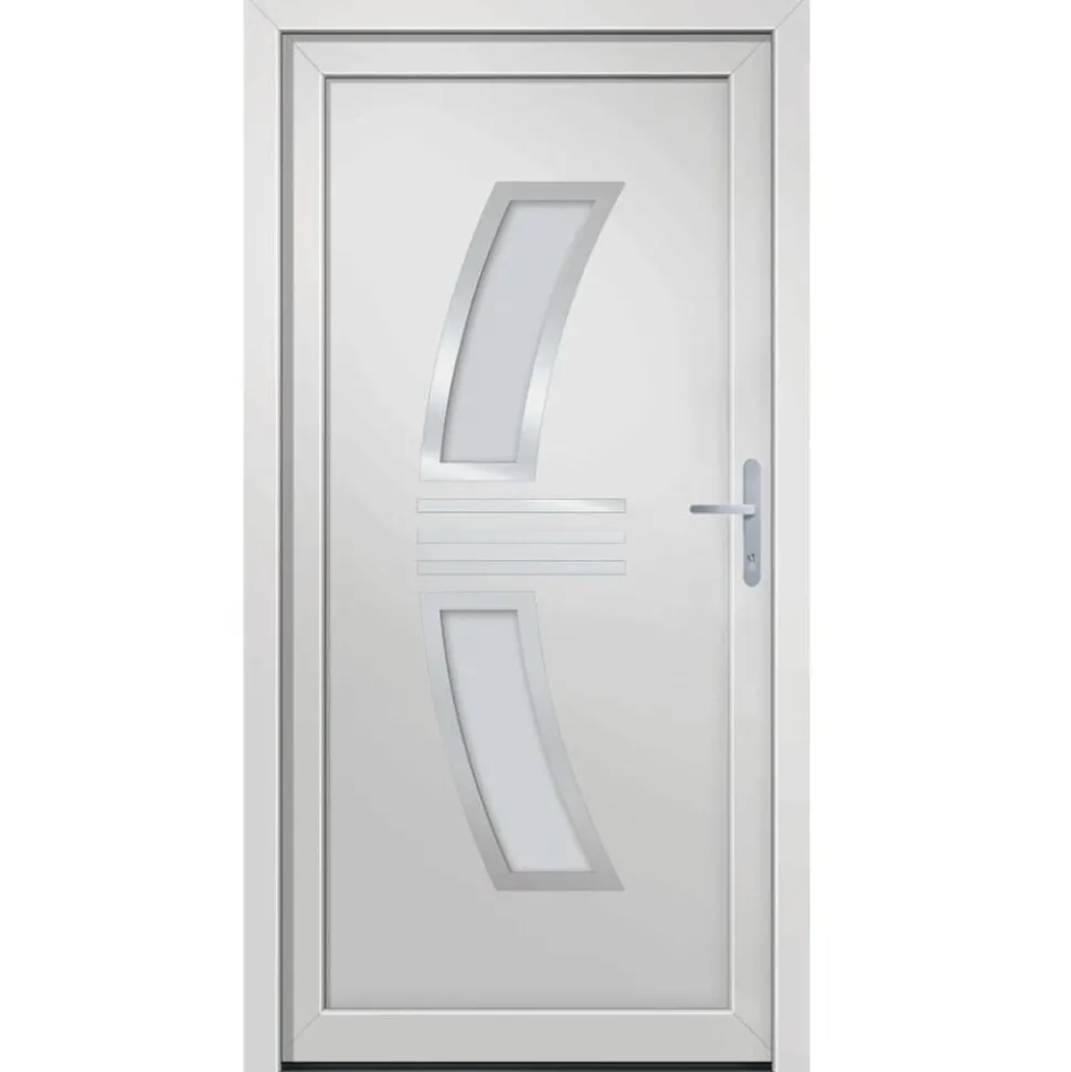 vidaXL Voordeur 98x200 cm PVC wit