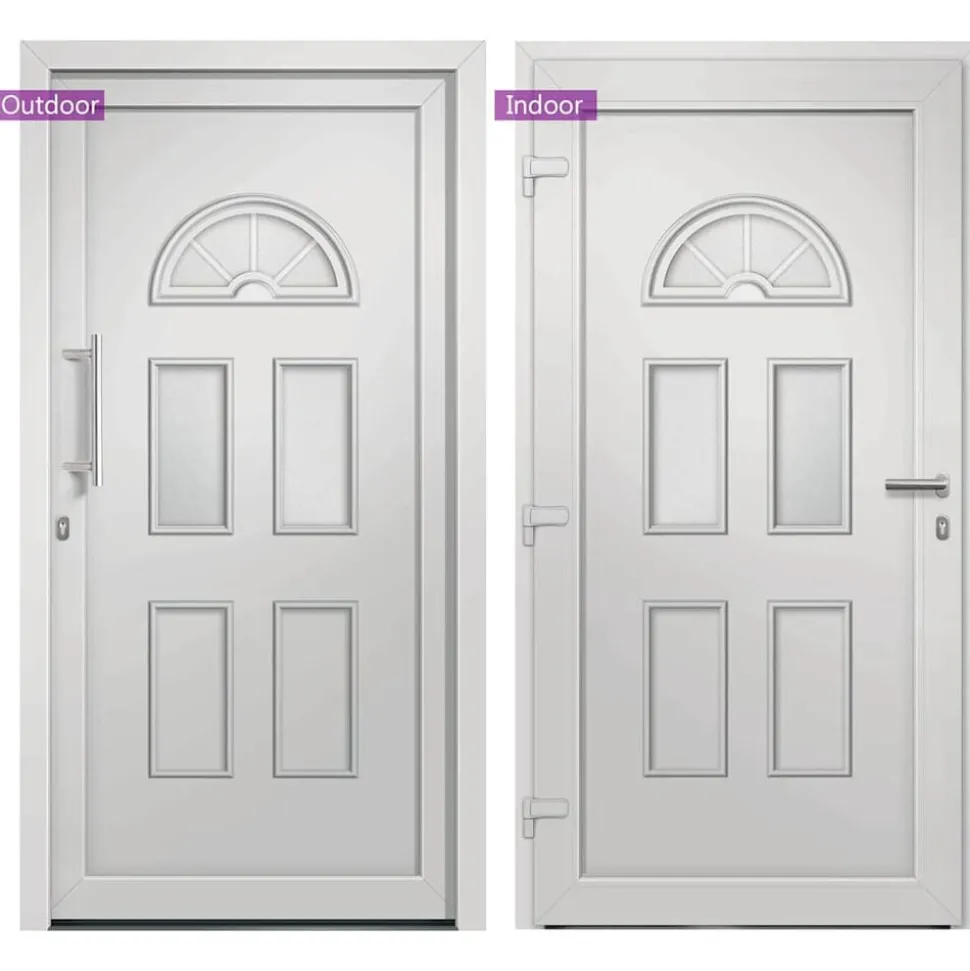 vidaXL Voordeur 88x208 cm wit