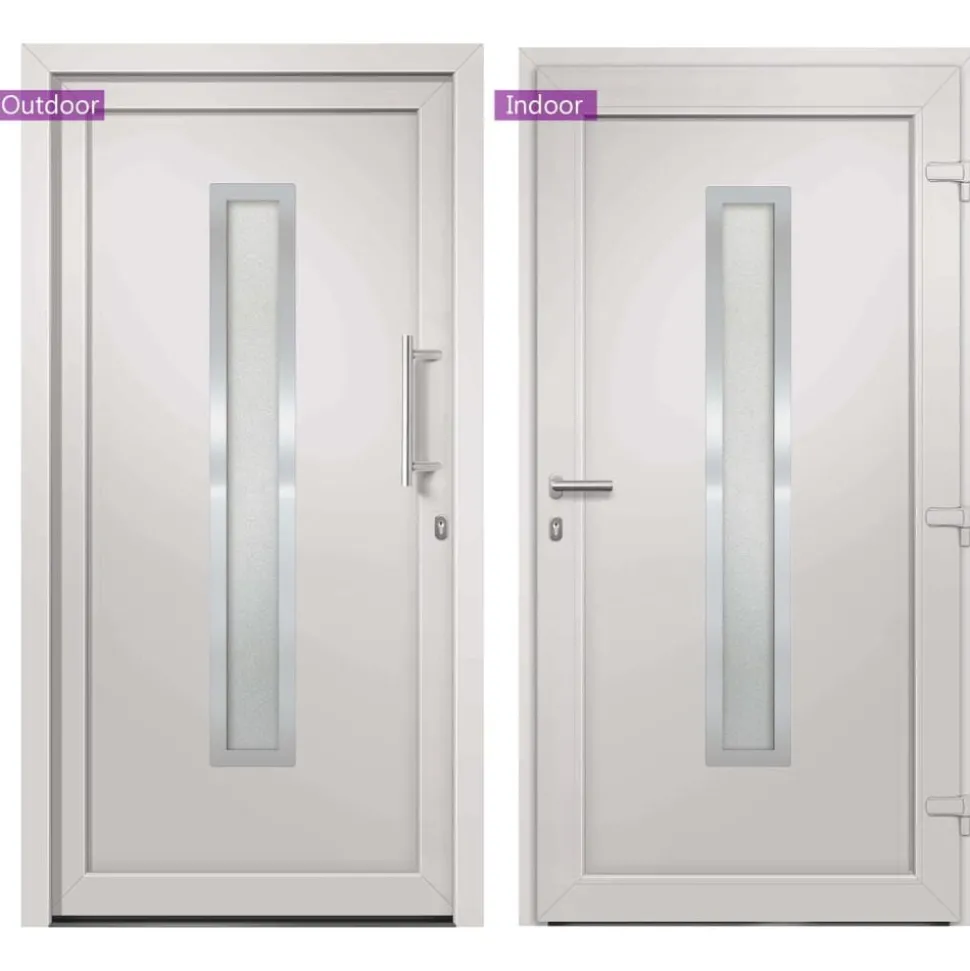 vidaXL Voordeur 88x200 cm wit