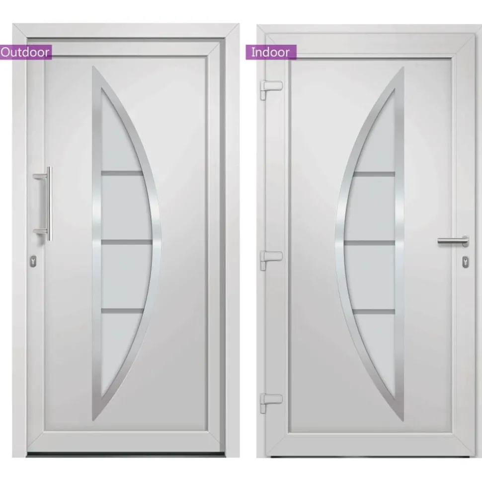 vidaXL Voordeur 88x200 cm wit