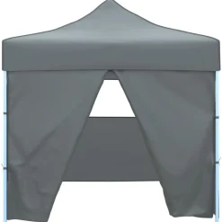 vidaXL Vouwtent pop-up met 4 zijwanden 3x3 m antraciet