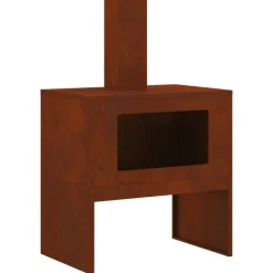 vidaXL Vuurkorf Bruin 60 x 40 x 96 cm Cortenstaal