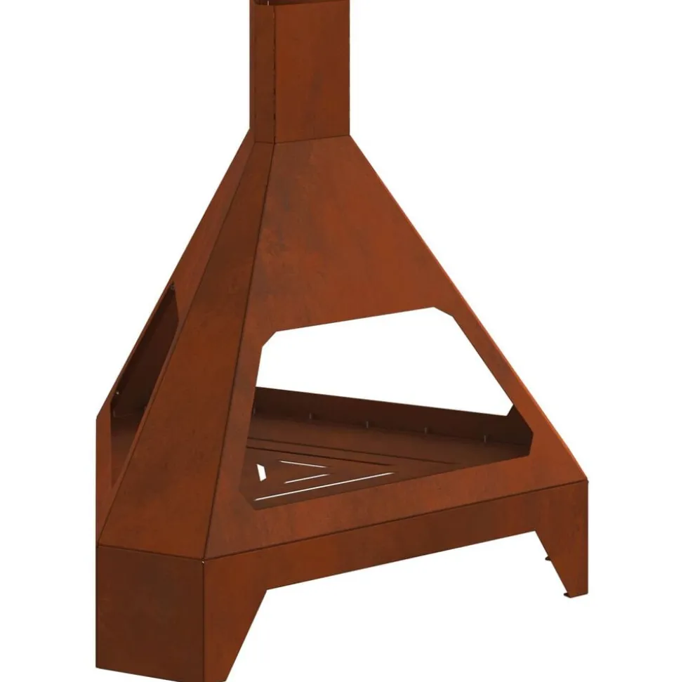 vidaXL Vuurkorf Bruin 50 x 43 x 52 cm Cortenstaal