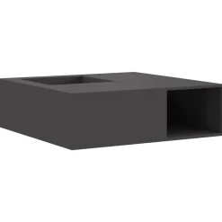vidaXL Vuurkorf Zwart 100 x 100 x 30 cm Staal