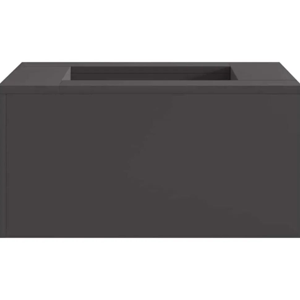 vidaXL Vuurkorf Zwart 60 x 60 x 30 cm Staal