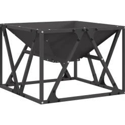 vidaXL Vuurkorf Zwart 50 x 50 x 35 cm Staal