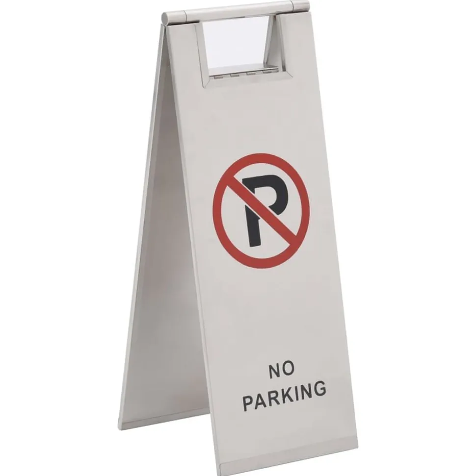 vidaXL Waarschuwingsbord niet parkeren inklapbaar roestvrij staal