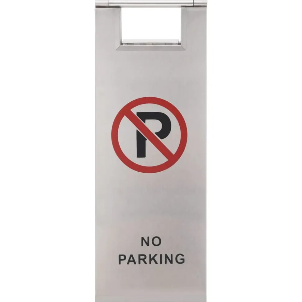 vidaXL Waarschuwingsbord niet parkeren inklapbaar roestvrij staal