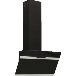 vidaXL Wandafzuigkap 60 cm staal en gehard glas zwart