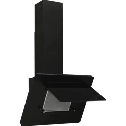 vidaXL Wandafzuigkap 60 cm roestvrij staal en gehard glas zwart