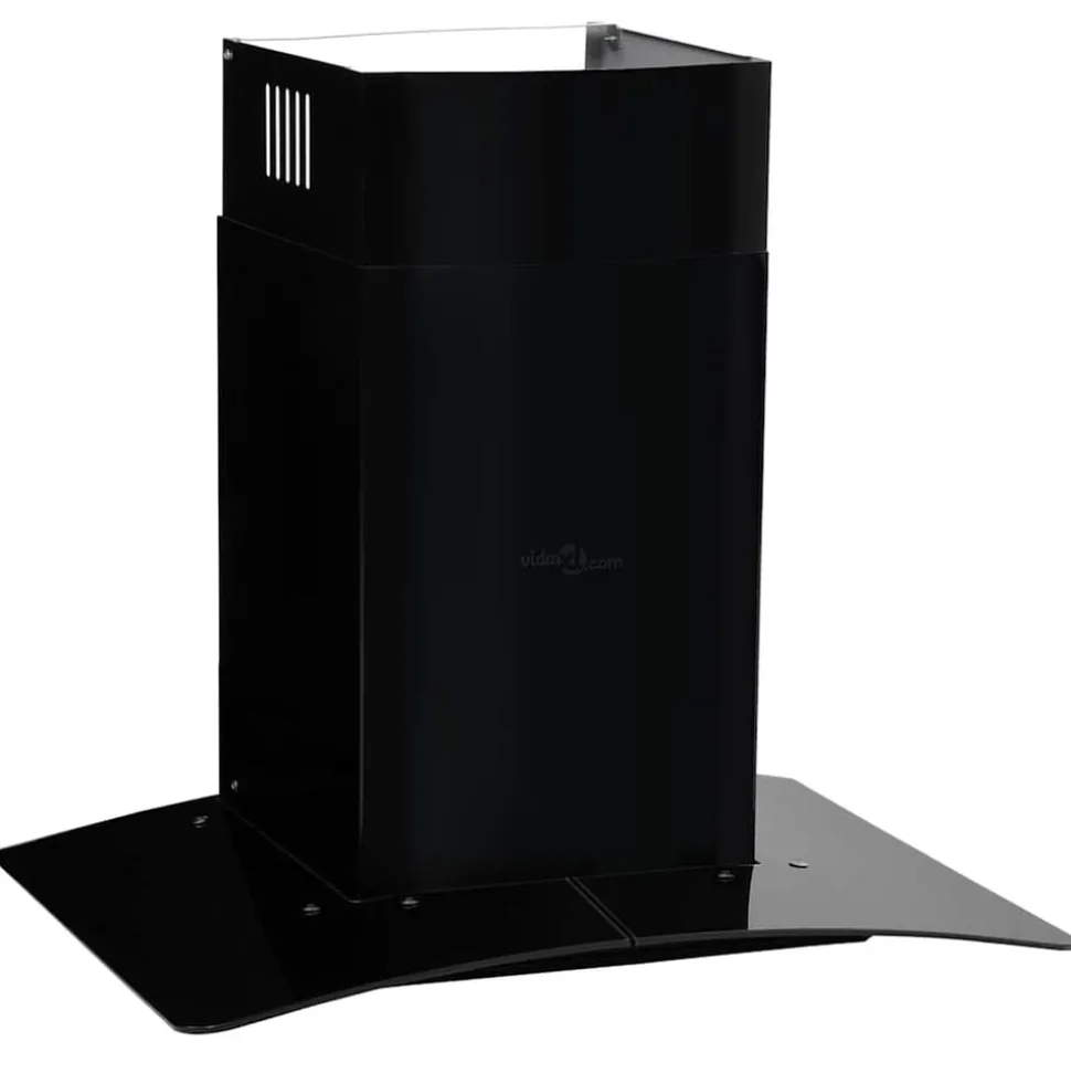 vidaXL Wandafzuigkap 756 m³/u 60 cm roestvrij staal zwart
