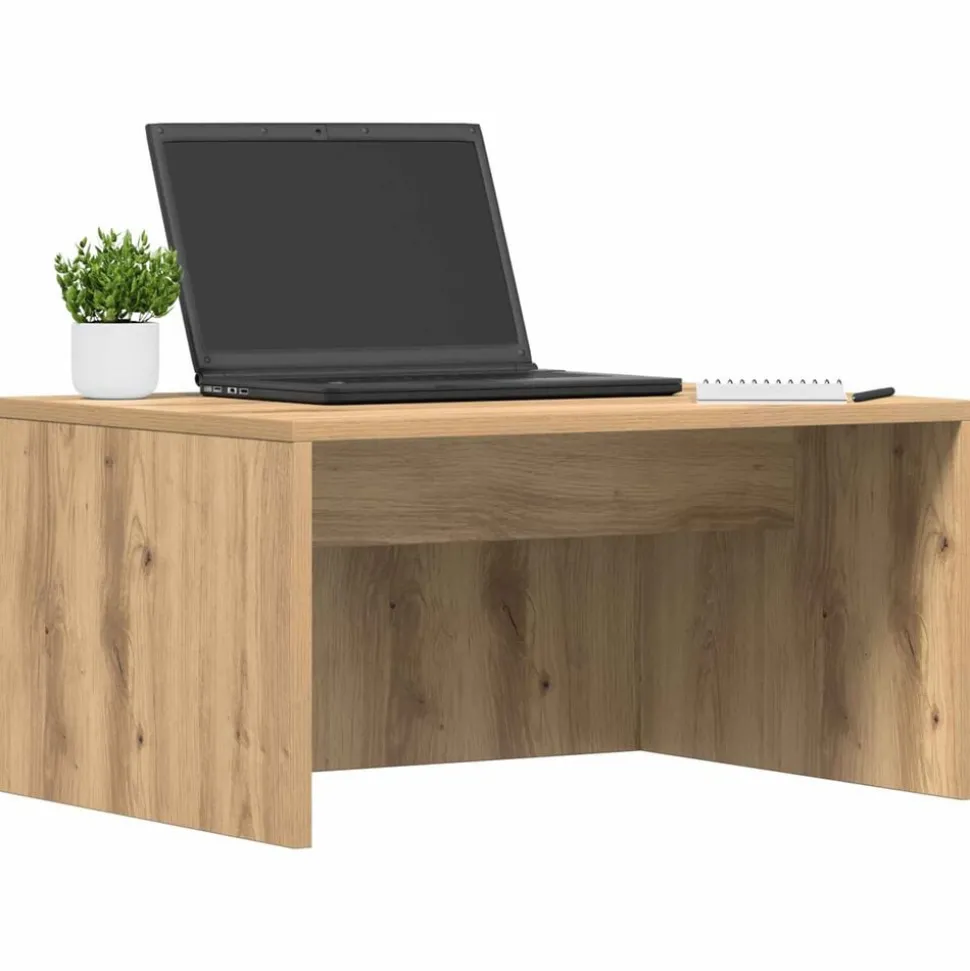 vidaXL Wandbureau Artisan Eiken 60 x 45 x 30 cm Bewerkt hout