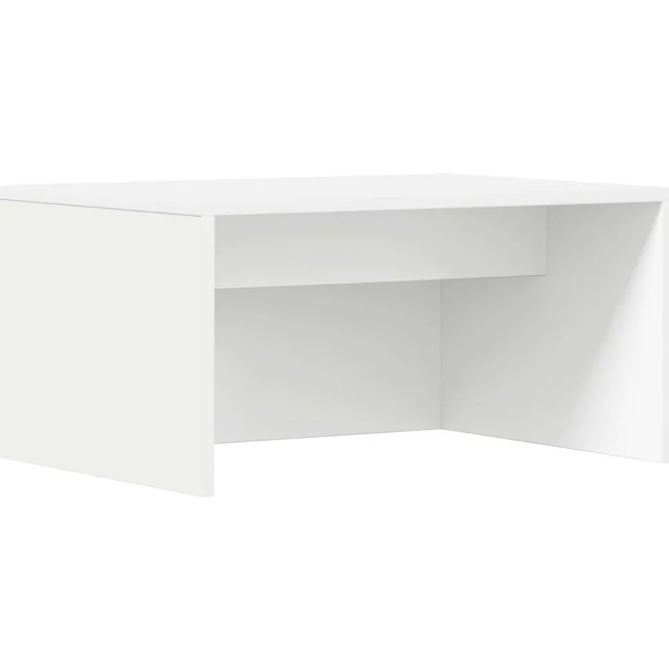 vidaXL Wandbureau Wandgemonteerd Wit 60 x 45 x 30 cm Bewerkt hout