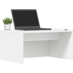 vidaXL Wandbureau Wandgemonteerd Wit 60 x 45 x 30 cm Bewerkt hout