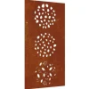 vidaXL Wanddecoratie tuin bladontwerp 105x55 cm cortenstaal