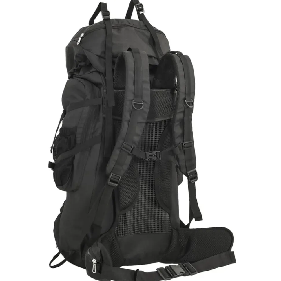 vidaXL Wandelrugzak 60 L oxford stof zwart