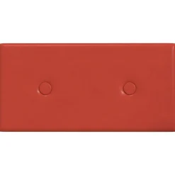 vidaXL Wandhoofdbord 12 pcs Rood 30 x 15 cm Nep Leer