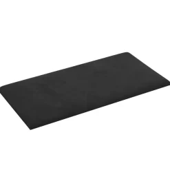 vidaXL Wandhoofdbord 12 pcs Zwart 30 x 15 cm Fluweel