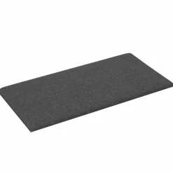 vidaXL Wandhoofdbord 12 pcs Donkergrijs 30 x 15 cm Stof
