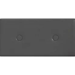 vidaXL Wandhoofdbord 12 pcs Grijs 30 x 15 cm Nep Leer