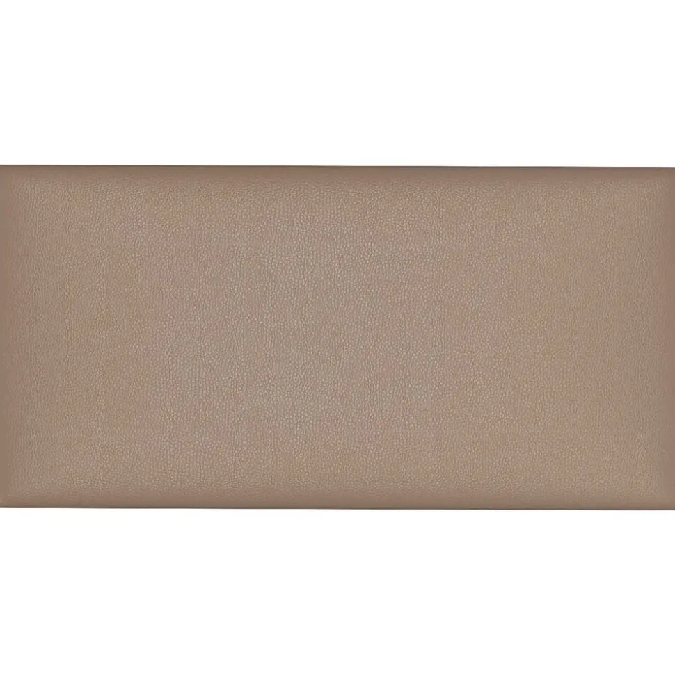 vidaXL Wandhoofdbord 12 pcs Cappuccino 30 x 15 cm Stof