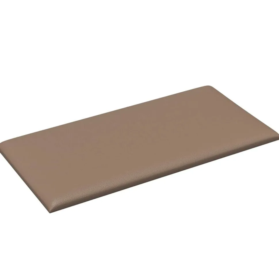 vidaXL Wandhoofdbord 12 pcs Cappuccino 30 x 15 cm Stof