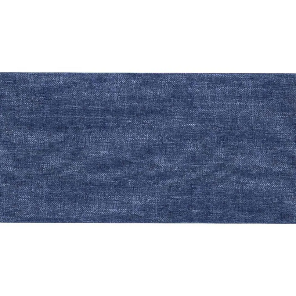 vidaXL Wandhoofdbord 12 pcs Blauw 30 x 15 cm Stof