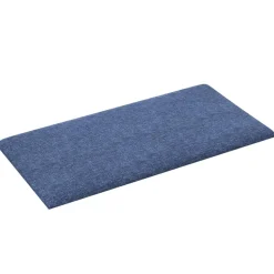 vidaXL Wandhoofdbord 12 pcs Blauw 30 x 15 cm Stof