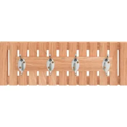 vidaXL Wandkapstok 42x8,5x14 cm massief walnotenhout