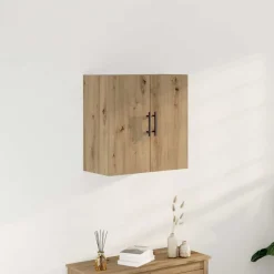 vidaXL Wandkast Artisan Eiken 60 x 31,5 x 60 cm Bewerkt hout