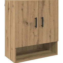 vidaXL Wandkast Artisan Eiken 60 x 31 x 70 cm Bewerkt hout
