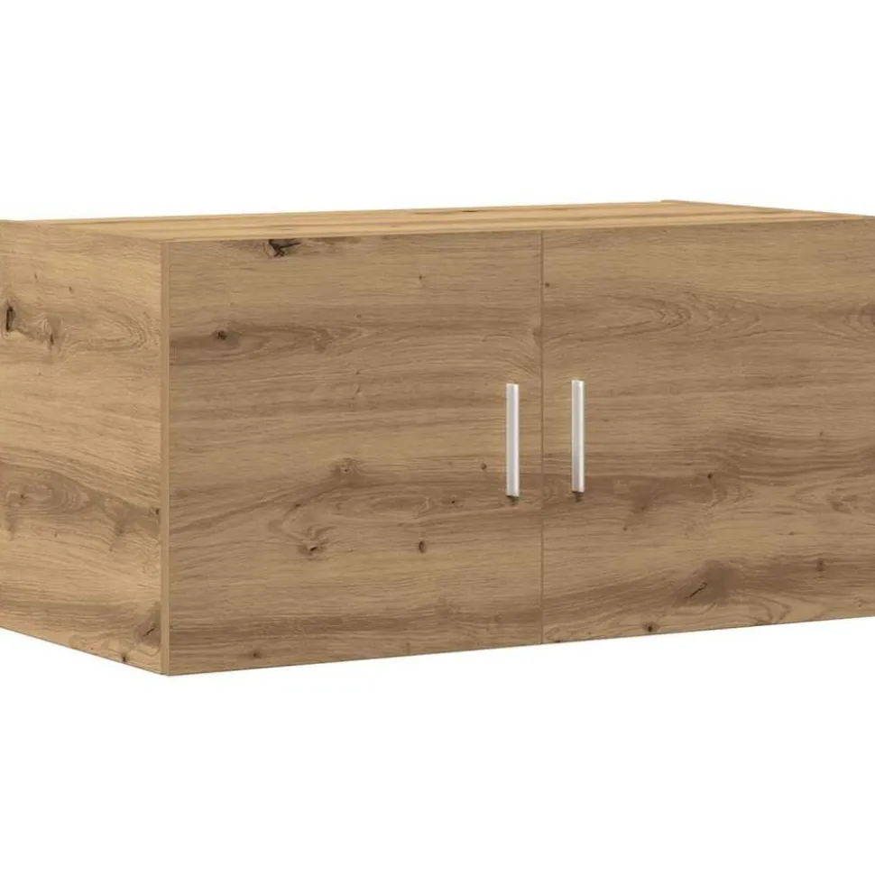 vidaXL Wandkast 80x39x40 cm bewerkt hout artisanaal eikenkleurig