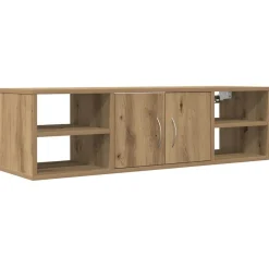 vidaXL Wandkast 101x30x29 cm bewerkt hout artisanaal eikenkleurig