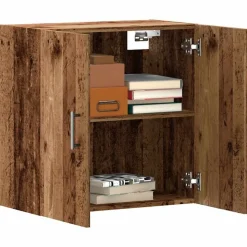 vidaXL Wandkast 60x31x60 cm bewerkt hout oud houtkleurig