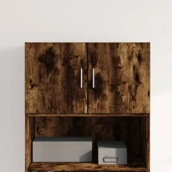 vidaXL Wandkast 70x42,5x40 cm bewerkt hout gerookt eikenkleurig