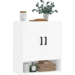 vidaXL Wandkast 60x31x70 cm bewerkt hout wit