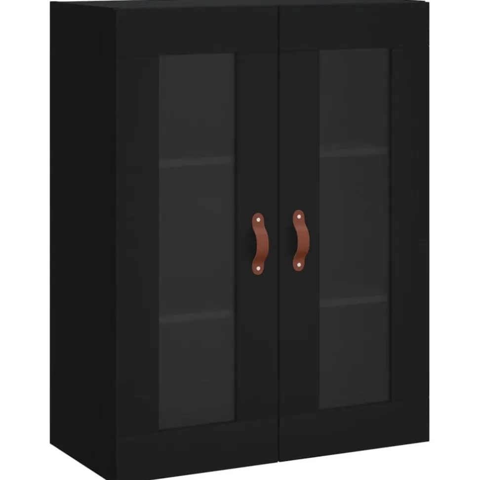 vidaXL Wandkast 69,5x34x90 cm zwart