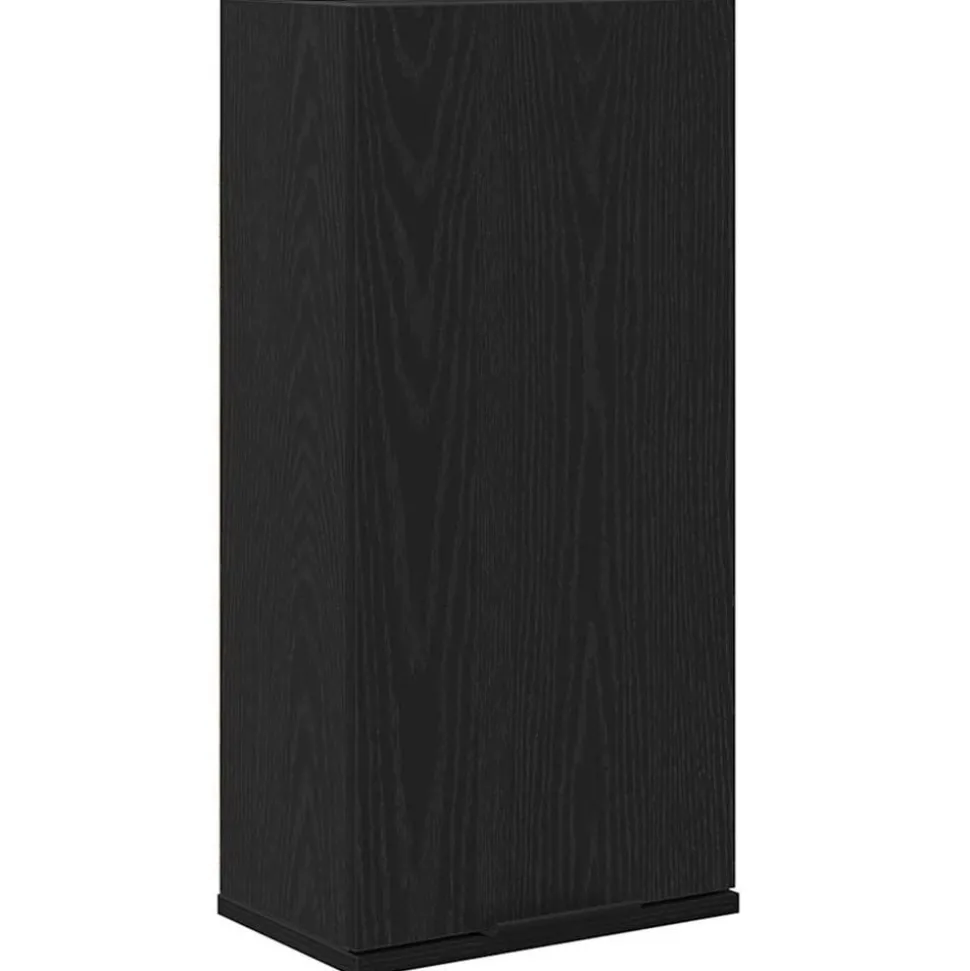 vidaXL Wandkast zwart eiken 32x20x67 cm bewerkt hout