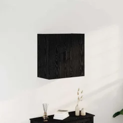 vidaXL Wandkast Zwart Eiken 60 x 31 x 60 cm Bewerkt hout