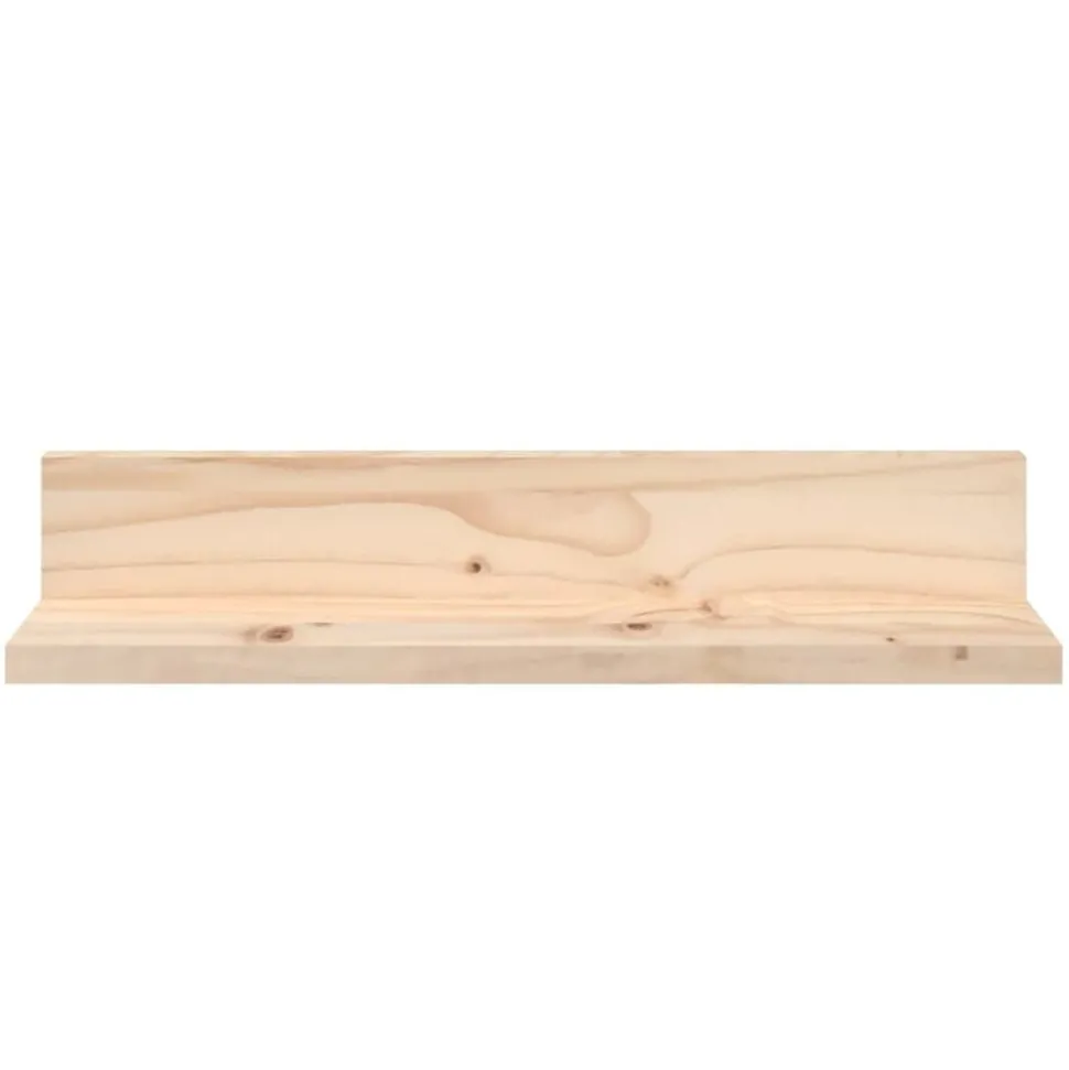 vidaXL Wandkasten 2 st 50x11x9 cm massief grenenhout