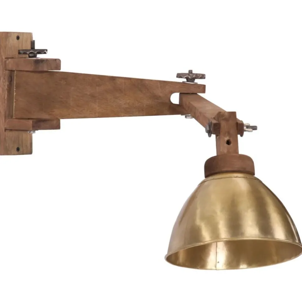 vidaXL Wandlamp 25 W E27 antiek messingkleurig