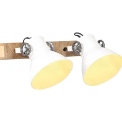 vidaXL Wandlamp industrieel E27 45x25 cm wit