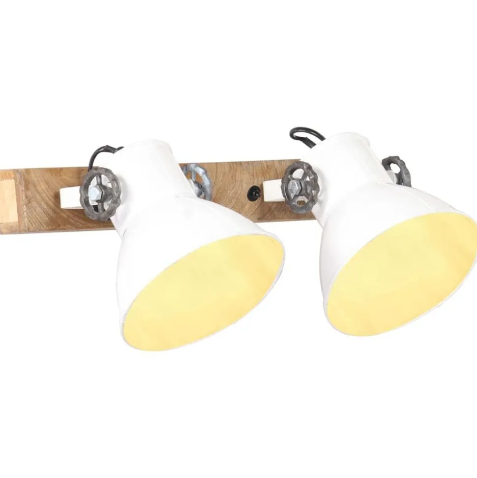 vidaXL Wandlamp industrieel E27 45x25 cm wit