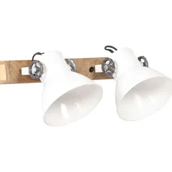 vidaXL Wandlamp industrieel E27 45x25 cm wit